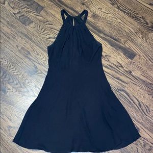 Halter neck black dress